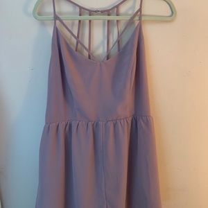 Mauve backless romper